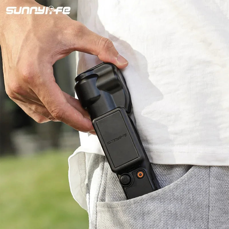 Sunnylife for  Osmo Pocket 3 Silicone Protective Cover Anti-Scratch Head Lens Screen Handheld Gimbal Camera Protector Case