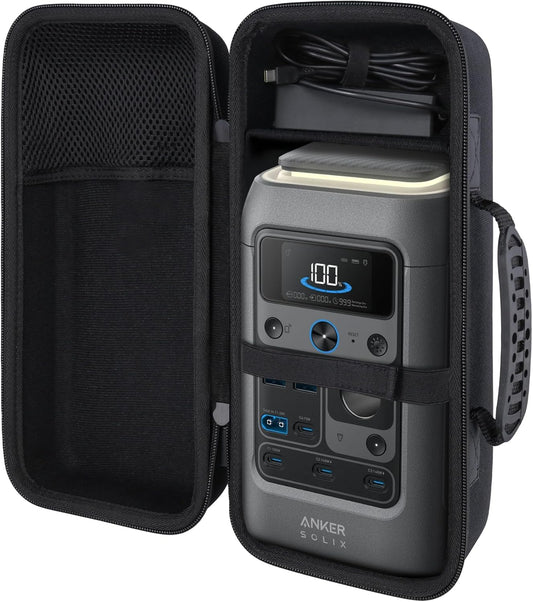 Hard Travel Case Compatible with Anker SOLIX C300 DC Power Bank Station, Outdoor 288Wh 90,000Mah Portable Power Station, 300W Solar Generator