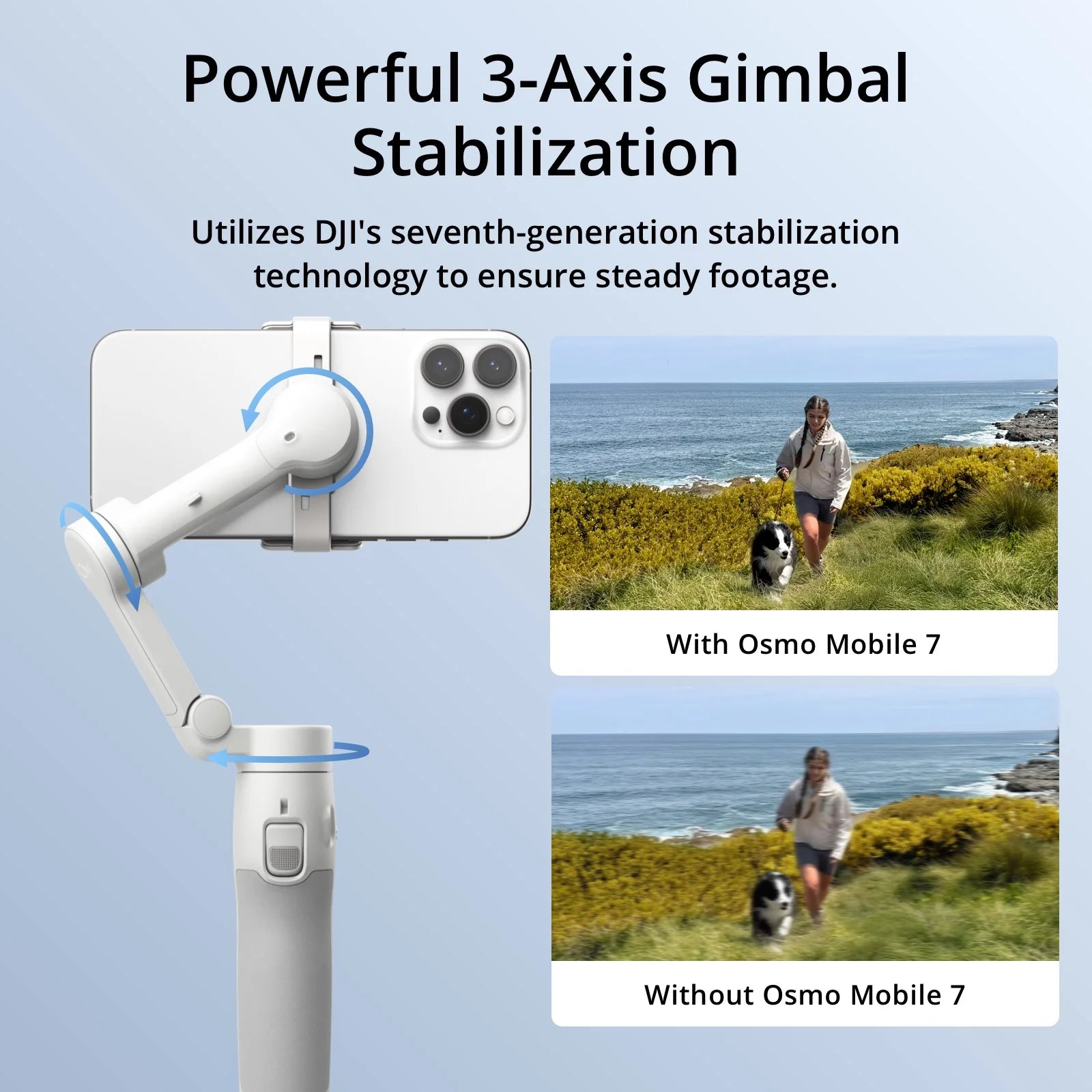 Osmo Mobile 7 Gimbal Stabilizer for Smartphone 3-Axis Gimbal