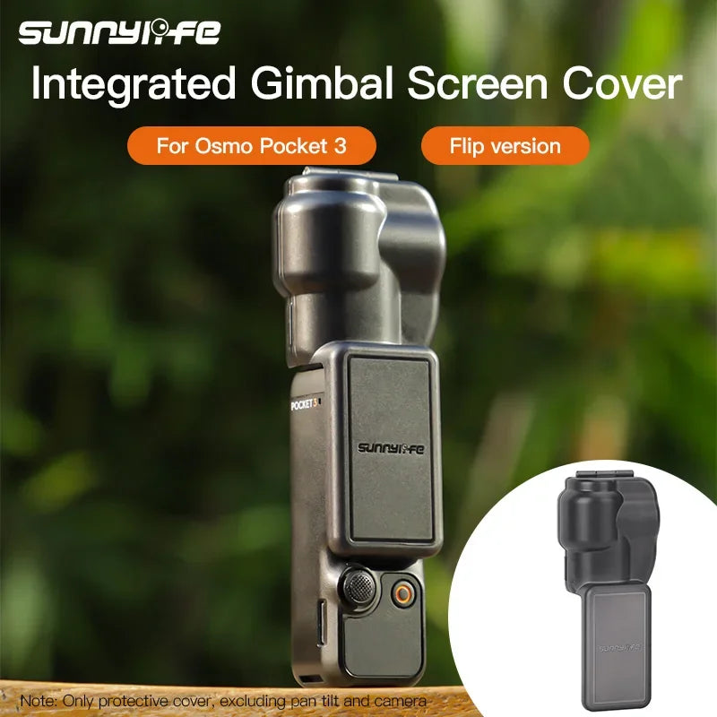 Sunnylife for  Osmo Pocket 3 Silicone Protective Cover Anti-Scratch Head Lens Screen Handheld Gimbal Camera Protector Case